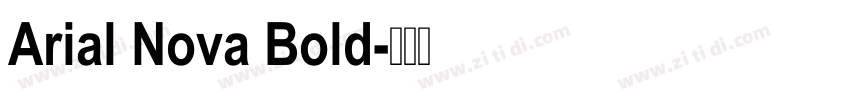 Arial Nova Bold字体转换